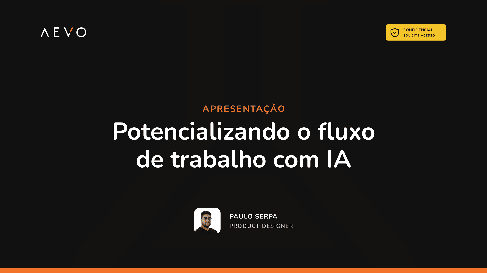 Capa da apresentação Potencializando o fluxo de trabalho com IA